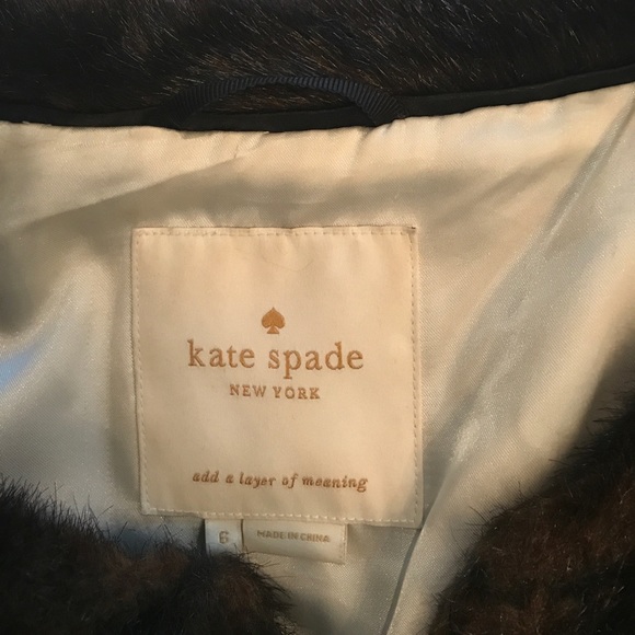 Kate Spade Faux Fur Coat
